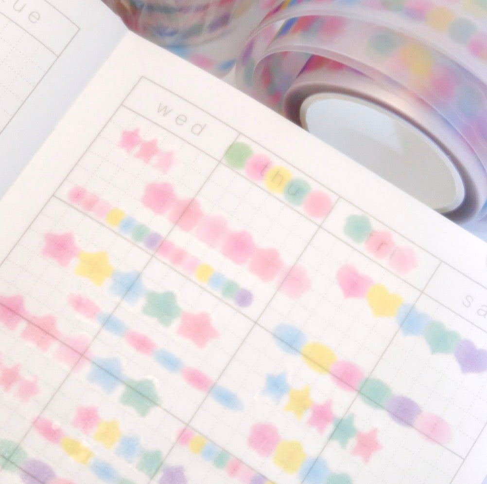 Pearly Button Colorchip Tint Kiss Cut Masking Tape