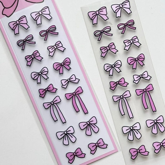 Somandpeace Line Pink Ribbon Sticker