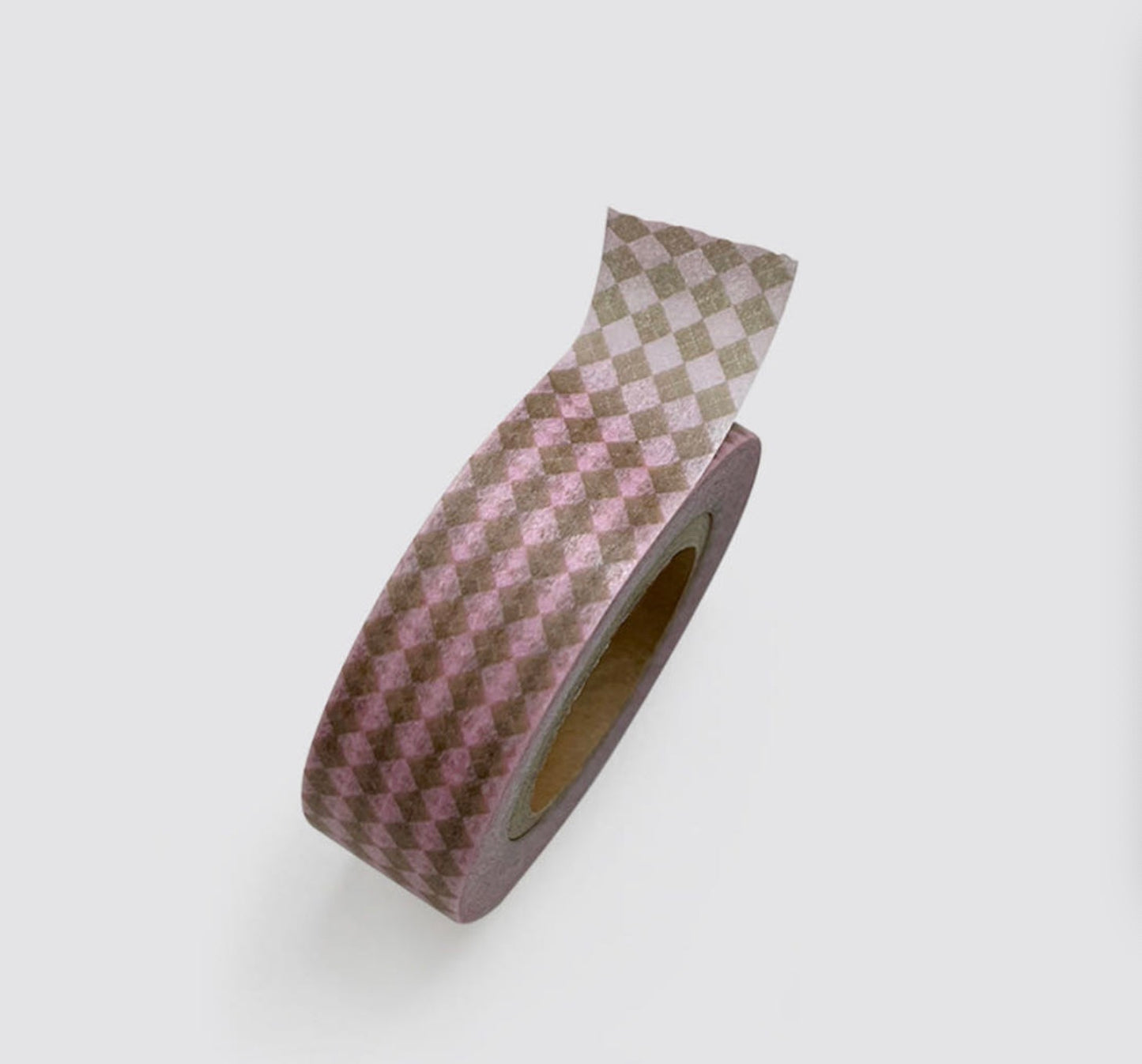 Pink Brown Argyle Washi Tape