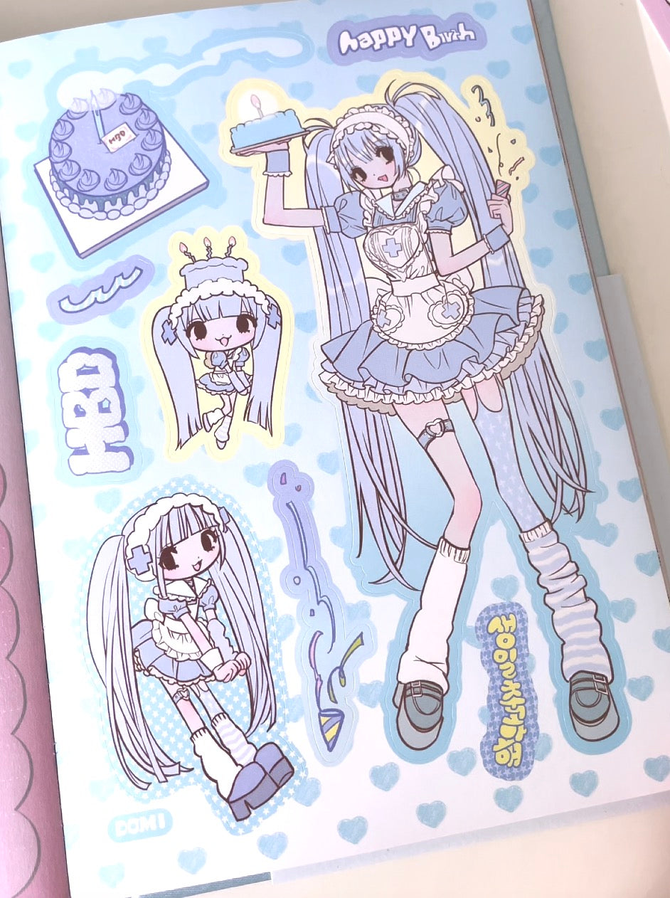 Domi World Sticker Book V2 Sticker Sheet