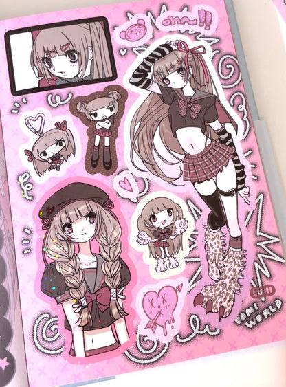 Domi World Sticker Book V2 Sticker Sheet