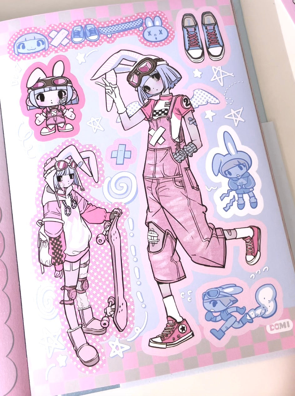 Domi World Sticker Book V2 Sticker Sheet