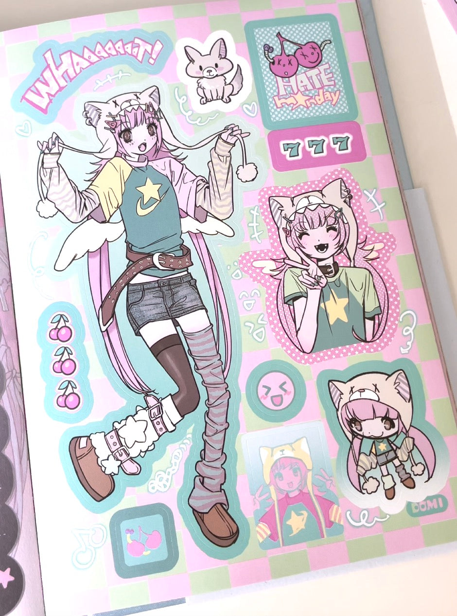 Domi World Sticker Book V2 Sticker Sheet