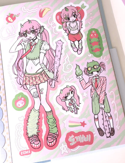 Domi World Sticker Book V2 Sticker Sheet