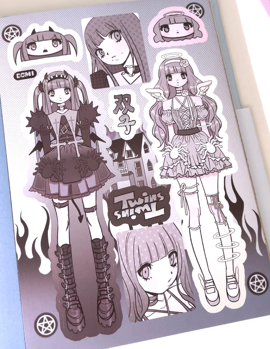 Domi World Sticker Book V2 Sticker Sheet