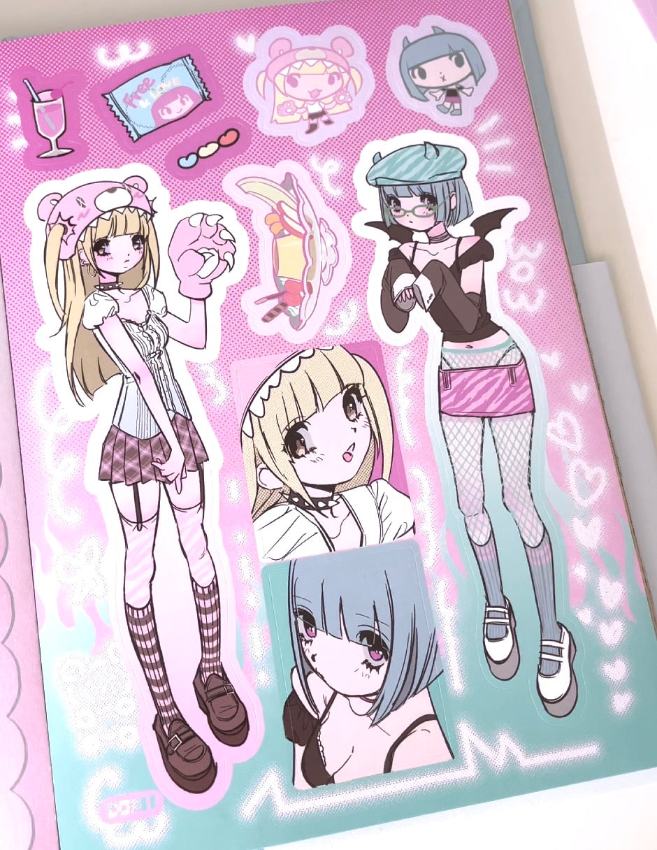 Domi World Sticker Book V2 Sticker Sheet