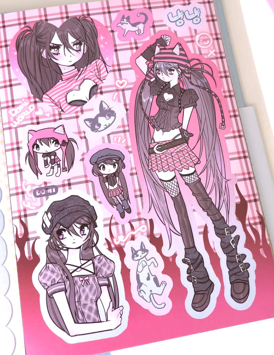 Domi World Sticker Book V2 Sticker Sheet