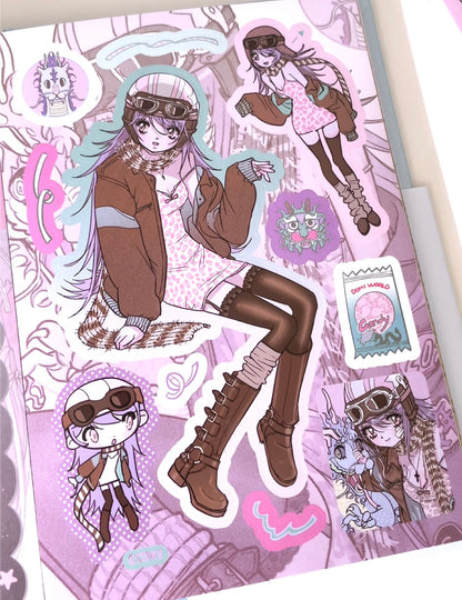 Domi World Sticker Book V2 Sticker Sheet