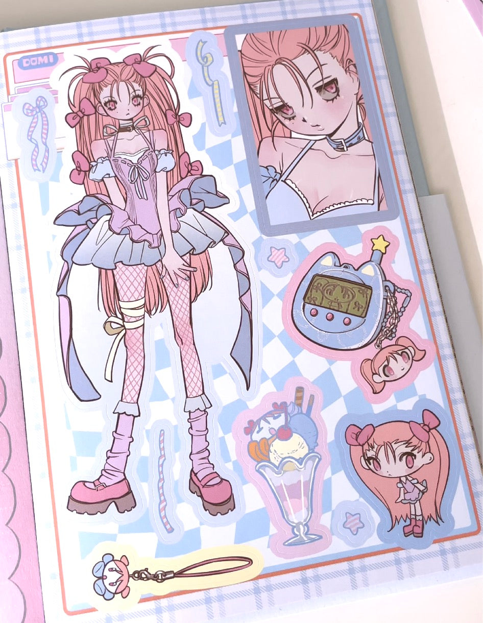 Domi World Sticker Book V2 Sticker Sheet