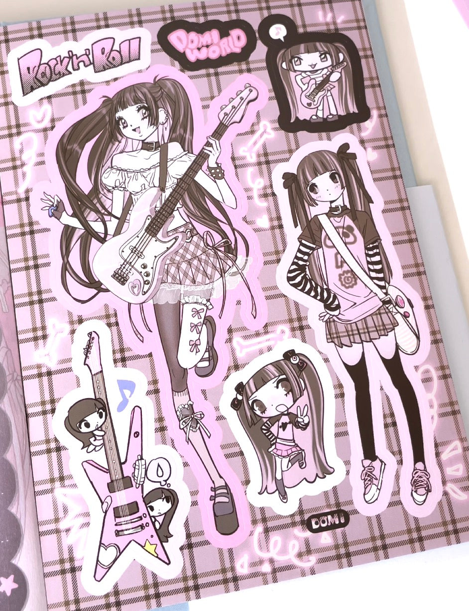 Domi World Sticker Book V2 Sticker Sheet