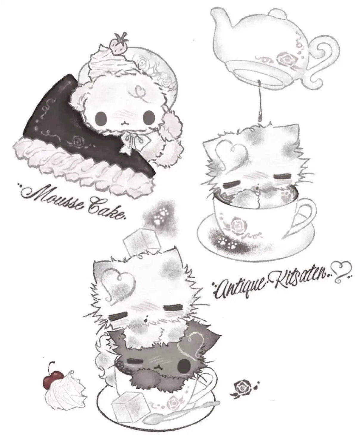 [Natsu Nya] Cafe Sticker Pack