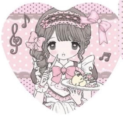 Milky Hearts Chocolate Bear Badge
