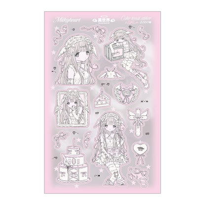 [Milky Heart] Cake Angel Sticker