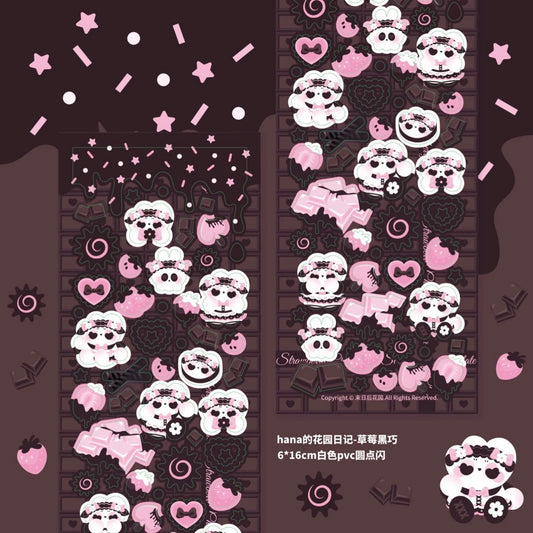 Doomsday Strawberry Dark Chocolate Sticker