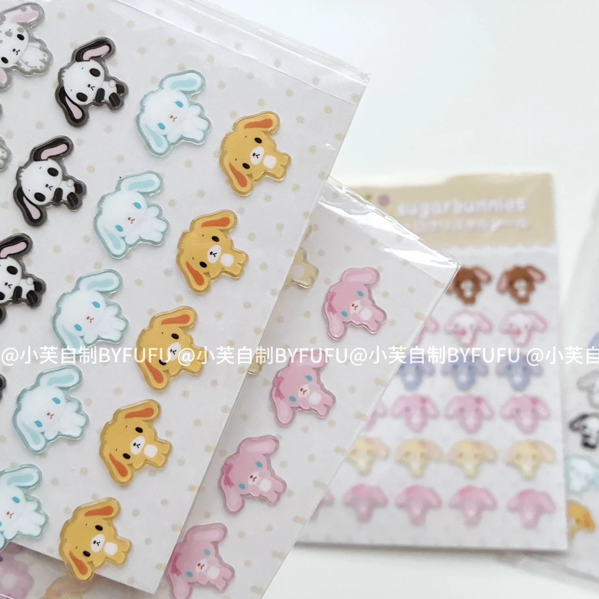 Byfufu Bunnies Resin Sticker #2