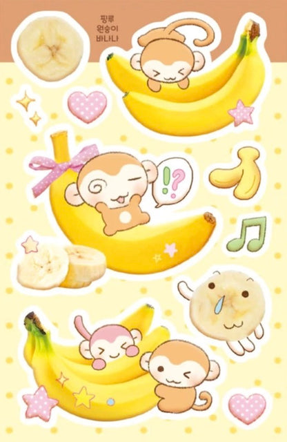 Pinkrue Monkey Sticker Pack