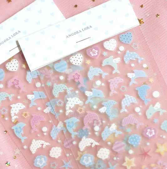 Angora Lora Doliphin Clear Sticker