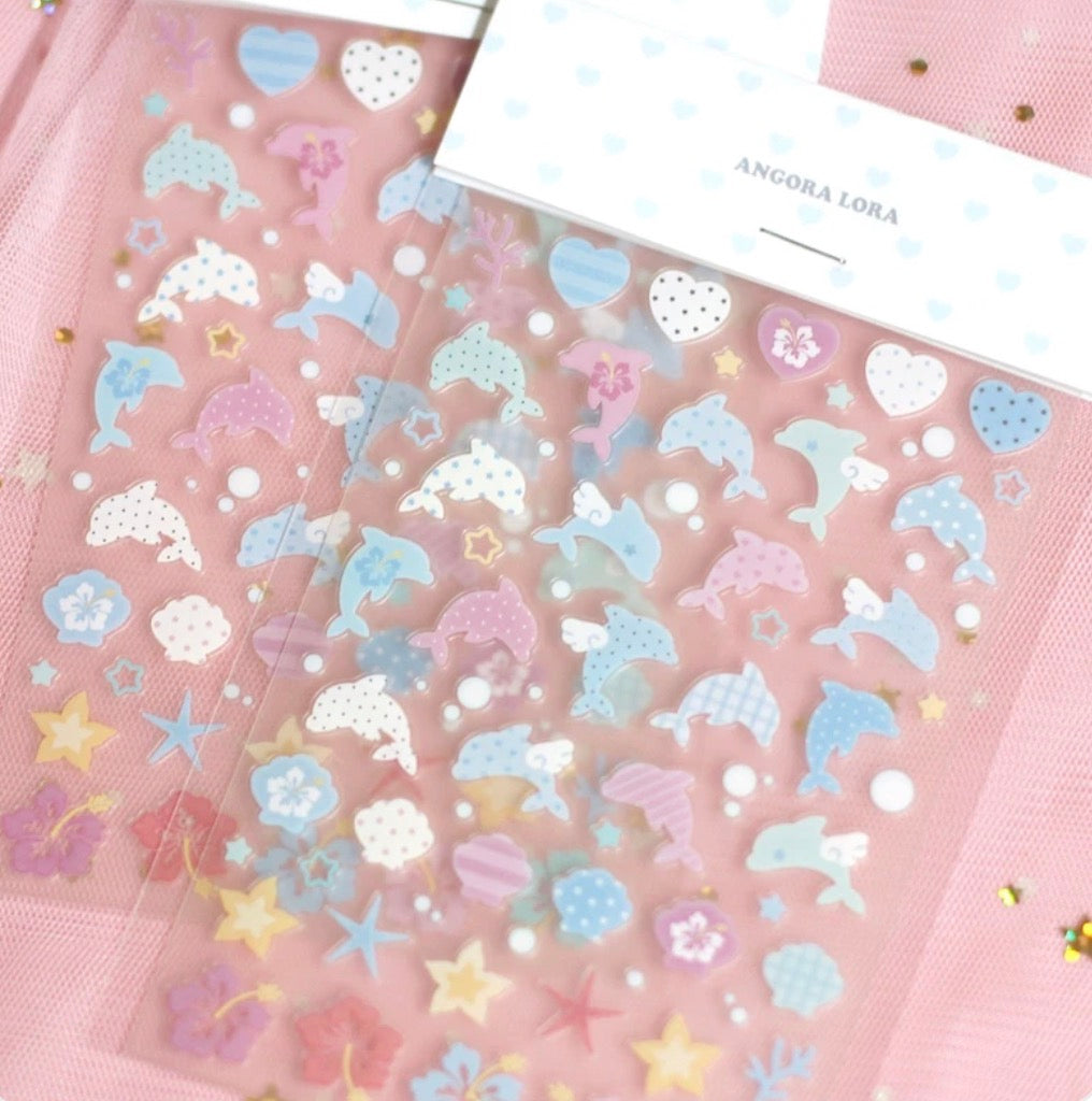 Angora Lora Doliphin Clear Sticker