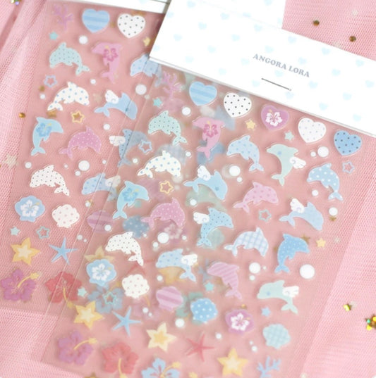 Angora Lora Doliphin Clear Sticker