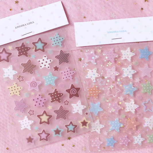 Angora Lora Star Clear Sticker