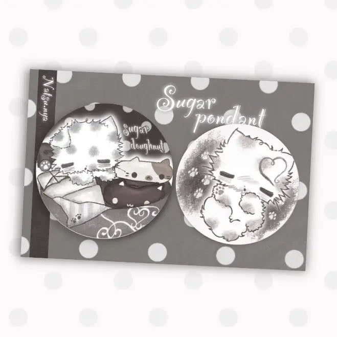 [Natsu Nya] Sugar Pondant Pin Button Set
