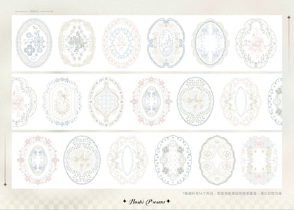Hoshi Lace Label Kiss Cut Tape - Color
