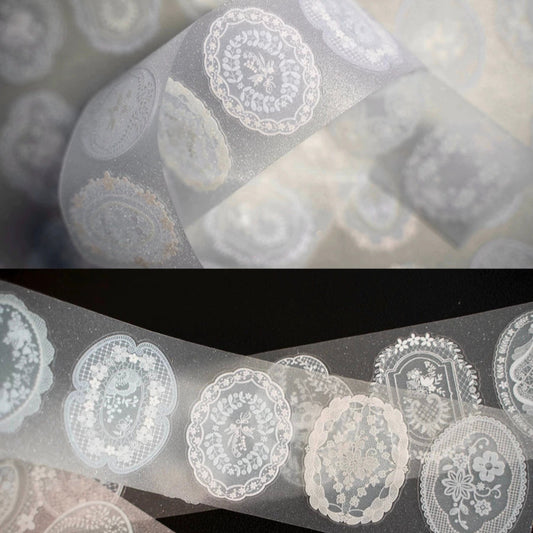 Hoshi Lace Label Kiss Cut Tape - Color