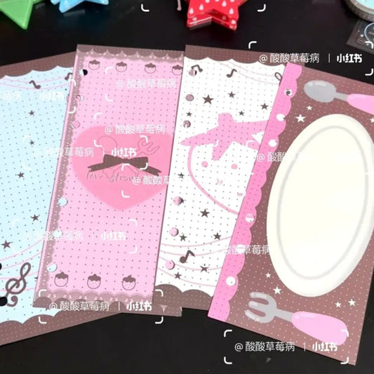 Strawberry Land A6 Half Sticker Collect Page Refill