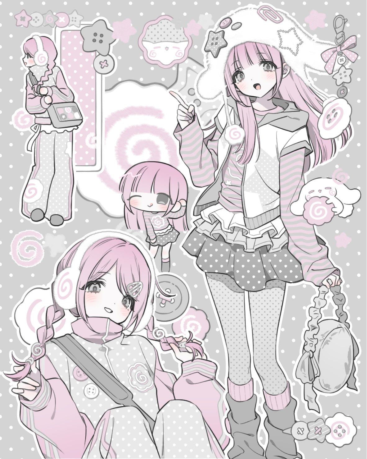 [Qzzling] Pink Bunny Sticker
