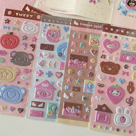 Animal Frame Puffy Sticker