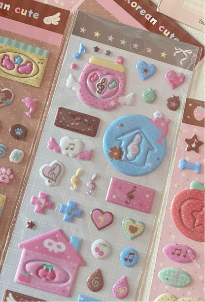 Animal Frame Puffy Sticker