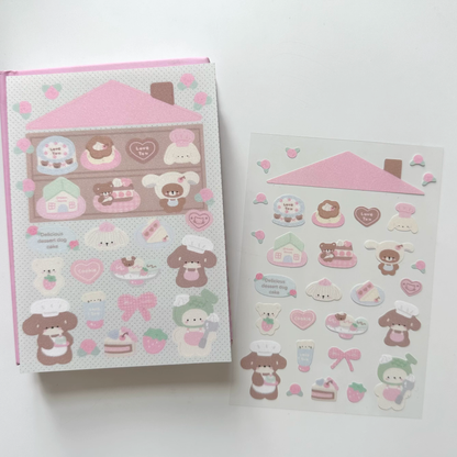 Cream Park A6 Bear Sticker