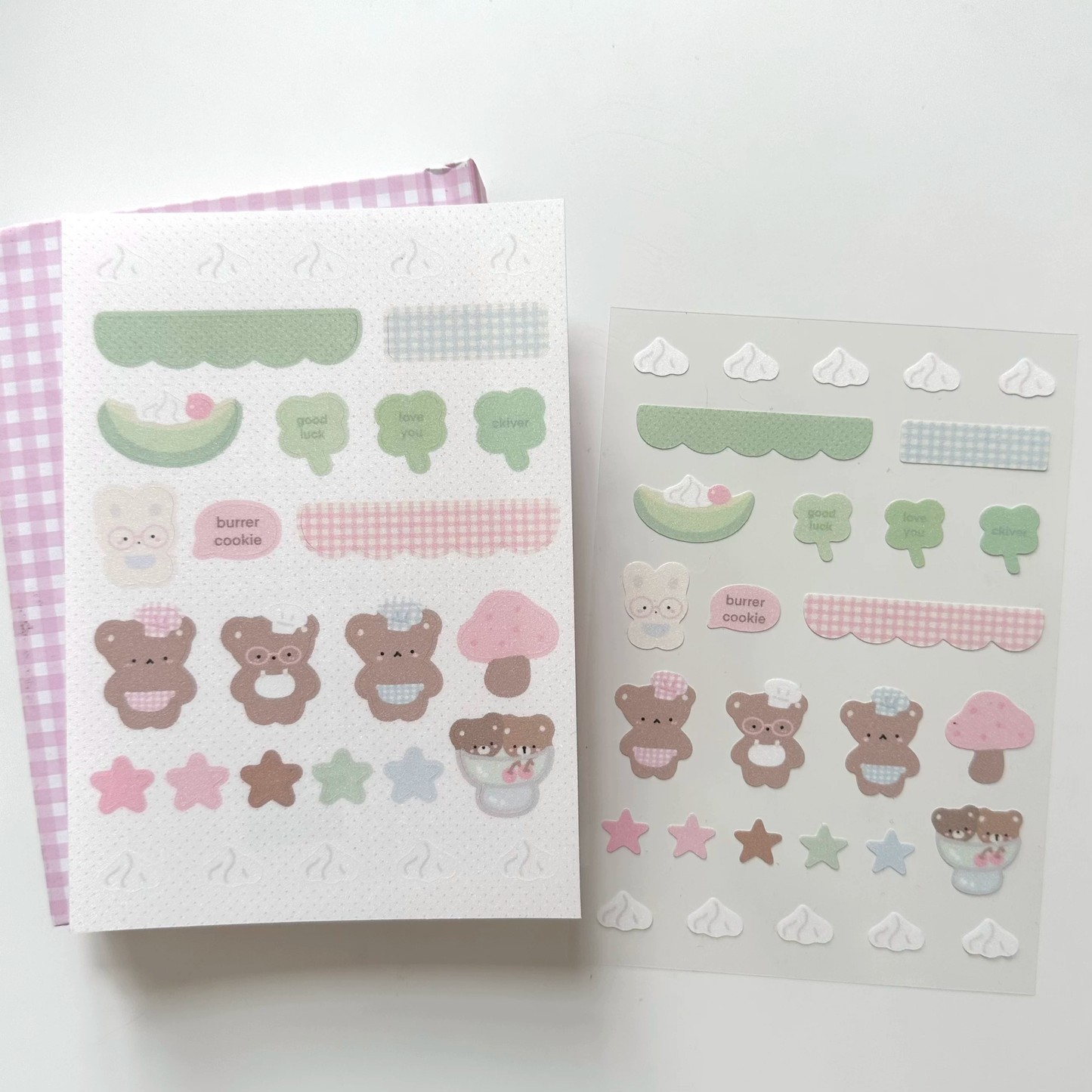 Cream Park A6 Bear Sticker