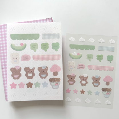 Cream Park A6 Bear Sticker