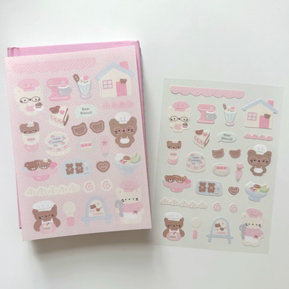 Cream Park A6 Bear Sticker