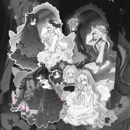 Qzzling Black Magic Sticker Pack