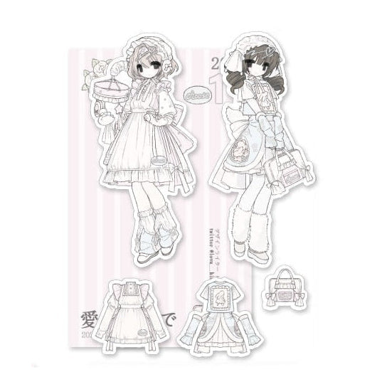 [Lovu Hime] Garden Die Cut Sticker