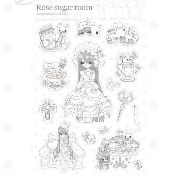[Miryoco] Rose Sugar Room Sticker