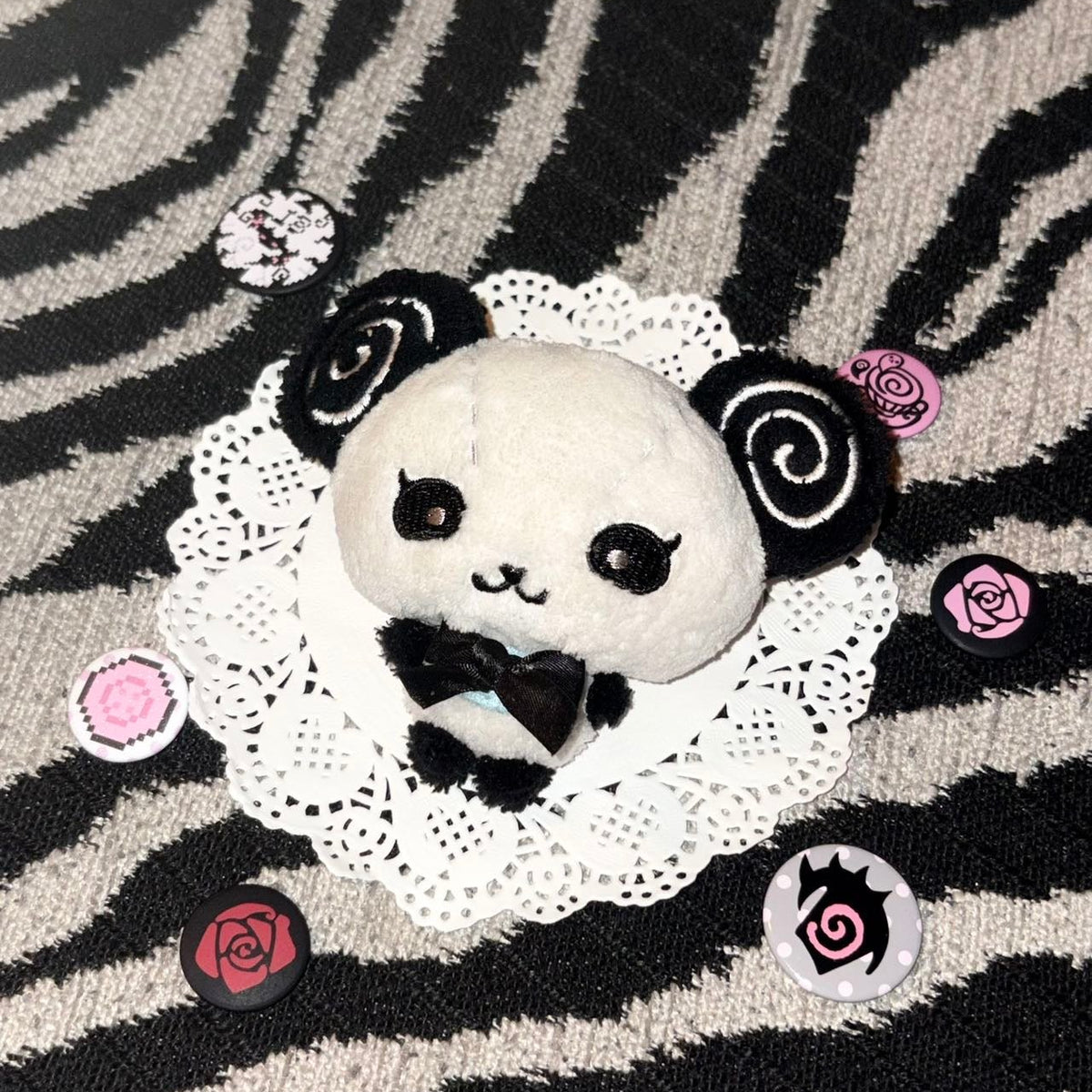 [Ribbon Honey] Panda Plush Keychain