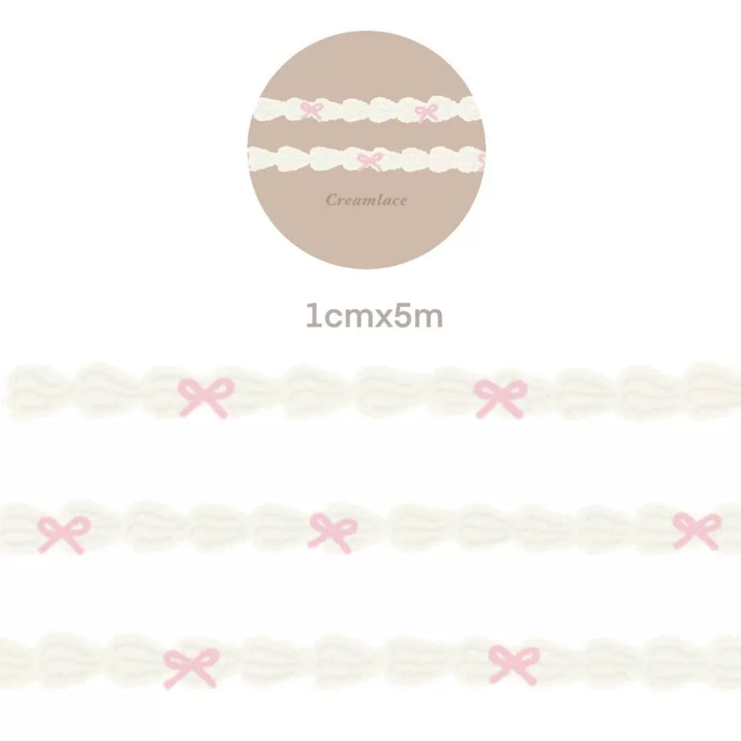 Cream Park Shaped Clear Masking Tape