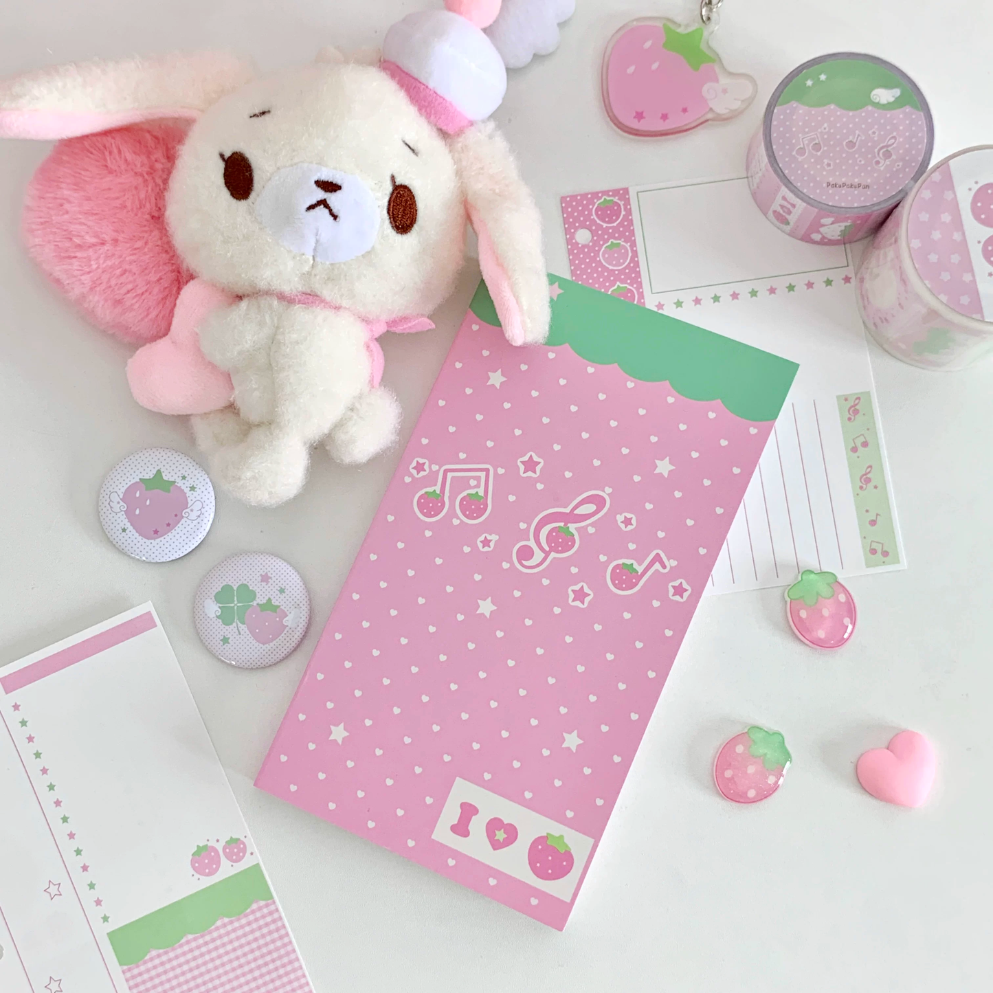 PakuPaku A6Half Strawberry Notebook