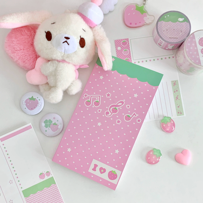 PakuPaku A6Half Strawberry Notebook