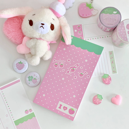 PakuPaku A6Half Strawberry Notebook
