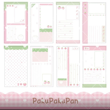 PakuPaku A6Half Strawberry Notebook
