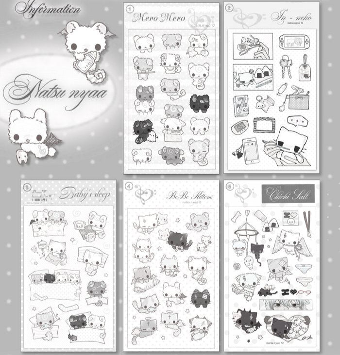 Natsu Nyaa Vol.5 Sticker Sheets