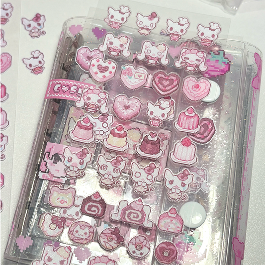 Ribbon Honey Cake Deco Sticker