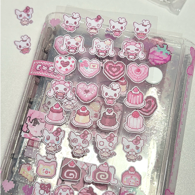 Ribbon Honey Cake Deco Sticker