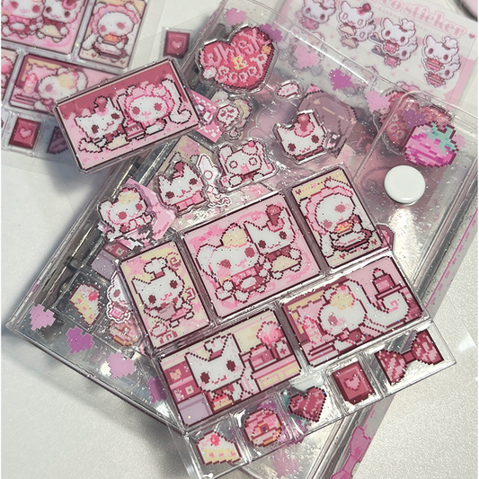 Ribbon Honey Whisk&Scoop Sticker