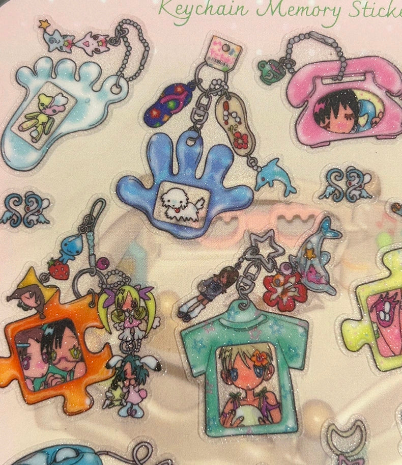 Sunonebird Keychain Memory Sticker