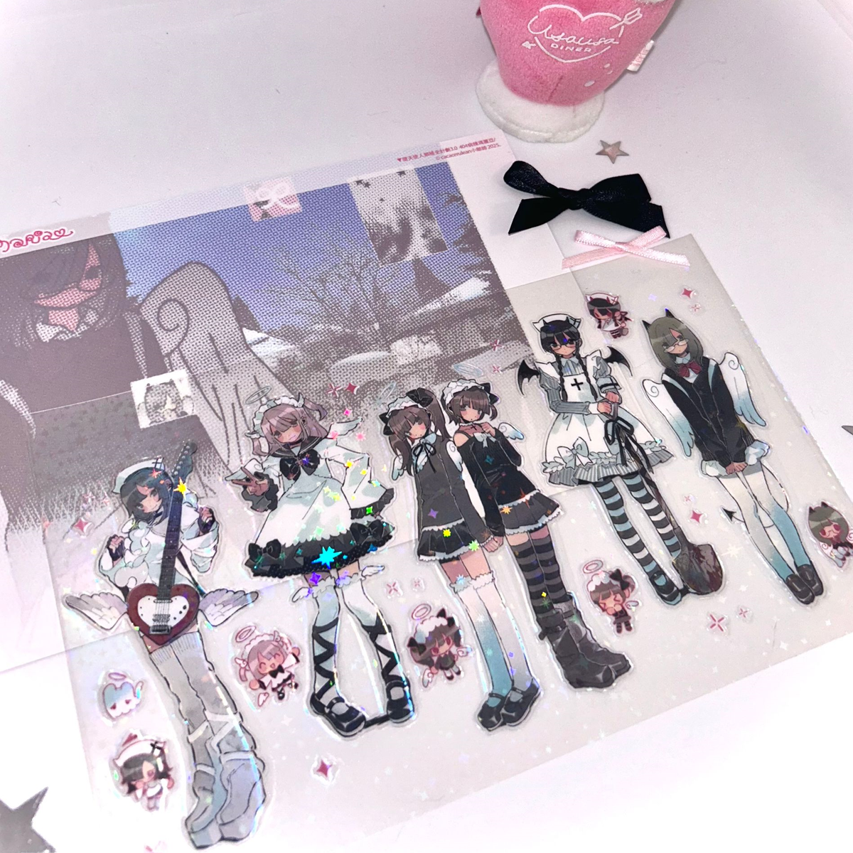 Cacacerulean Maria Character Clear Sticker